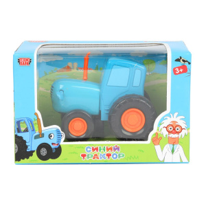 Машина металл СИНИЙ ТРАКТОР синий трактор длина 7,5см, синий, дисплей. Технопарк уп-18шт в кор.2*3уп
