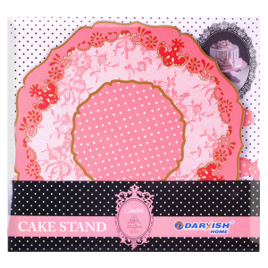 Подставка декоративная под кондитерские изделия картонная