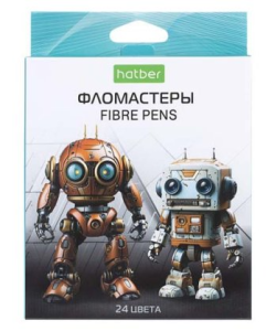 Фломастеры /ECO/ 24 цв.  -Робо- в карт. короб. с европодвесом