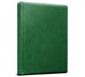 ЕЖЕДНЕВНИК А5, 160л. недатир. ГЛОСС зелёный (160Е-8707) перепл.кожзам