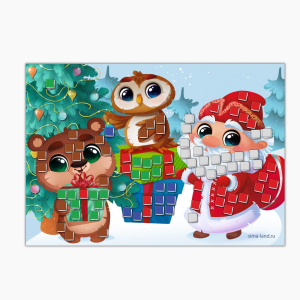 Набор для творчества Мягкая мозаика А5 /Новогодняя сказка/ 7089112