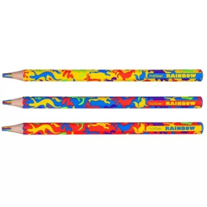 Карандаш многоцветный Hatber- Rainbow- заточен. 1шт