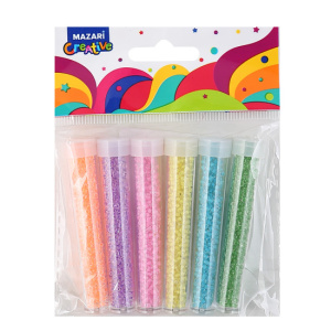 Набор бисера, 6 цветов x 7 г, 2 мм, пластиковая колба / ОПП-упаковка