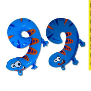 Шарик воздушный фольгированный Ф Цифра 9. /Саламандра/, 47см, ПЭ, цена за 1шт DP-9 /1 /0 /3000 /50 (