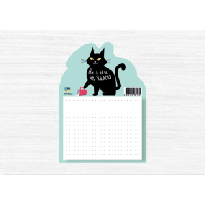 Блокнот фигурный горизонтальный кот НФ-00007108