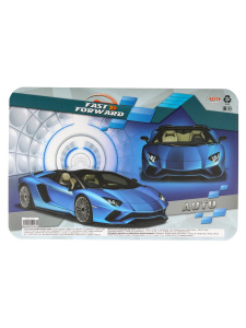 Настольное покрытие для лепки А4,  СИНЯЯ МАШИНА (НПД-4243) пластик