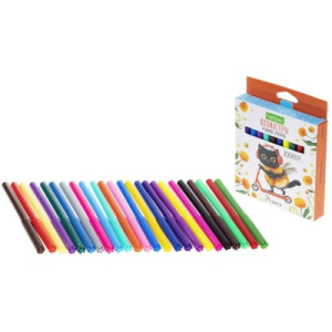 Фломастеры /ECO/ 24 цв. -ЖЖ-МЯУ- в карт. короб. с европодвесом