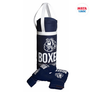 Боксерский набор сердний ТЕКСТИЛЬ груша 40 см