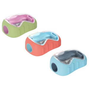 Точилка пластиковая Berlingo /Soft/ 1 отверстие, контейнер, ассорти, туба BBp_15032 (10702070/270825