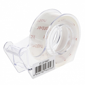 Клейкая Канцелярская Лента Hatber 15ммх10м  в пласт.диспенсере