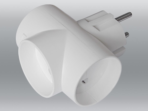 Разветвитель 3 гнезда TOKER, 6А, 3T, белый