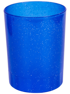 Стакан для ручек, с блестками (СП-2070) 3 цвета, МИКС