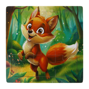 ИГРОЛЕНД Пазл деревянный для малышей, дерево, 15х15см, 6-10 дизайнов (10702070/280725/5258583, Китай