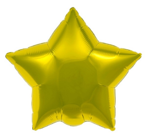 Шар Agura Звезда золотой (21/53 см., 1 шт.)  Т-0782