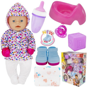 Пупс Miss Kapriz 1813HMKYL интерактивный со светящимися ботиночками и с аксесс., в кор.