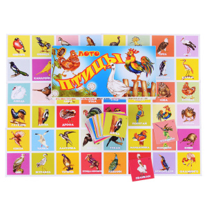 Лото /Птицы/ (картон)