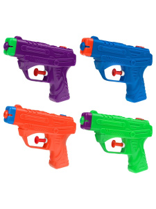 Водный пистолет в наборе 4 шт. (11х2,5х8 см, цвет микс, в пакете)(Арт. 3101337)