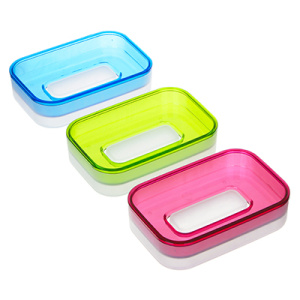 VETTA Мыльница с поддоном, пластик, 11,5х7,6х2,7см, 3 цвета (10702070/131221/3022313/2, Китайская На