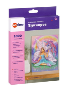 Набор д/творч. Алмазная мозаика /Единорог/, 17*21см