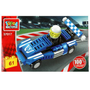 Конструктор гоночный БОЛИД, 61 дет. Город мастеров