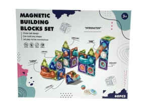 Магнитный конструктор /Магнитные горки/, 68 деталей, шарик