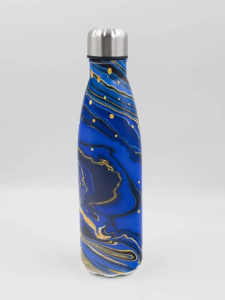 Вакуумная бутылка из нержавеющей стали. Синий 0,5 л