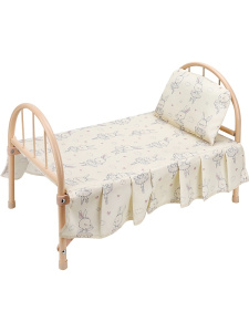 Кроватка для куклы /Заюшка/ (46х27х32 см) в пакете (арт. 9342-NF)