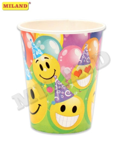 Стаканы бумажные Весёлые смайлы (255 мл, 6 шт) СП-1711