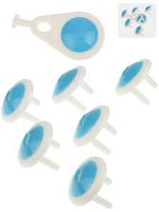 ЗАГЛУШКИ ДЛЯ РОЗЕТОК (6+1 ШТ В НАБОРЕ)  (Арт. ЗА-9521)