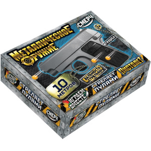 Пистолет пневматический металл, кор.19,5*15*4см ИГРАЕМ ВМЕСТЕ