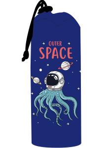 Пенал на молнии со шнурком КОСМИЧЕСКИЙ ПРИШЕЛЕЦ (ПН-3142) искусственная кожа, инд.ШК, 7,5х21 см