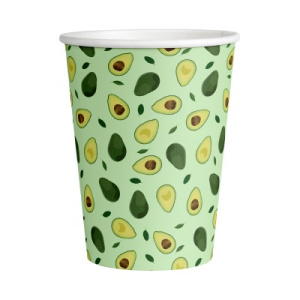 Набор бумажных стаканов Авокадо-2, 6 шт*250 мл
