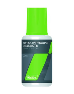 Корректирующая Жидкость  Hatber на химической основе 20ml с кисточкой