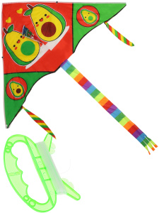 Серия Веселые забавы: Воздушный змей (змей 155см, хвост 100см, цвет микс, в пакете)(Арт. ИК-0466)