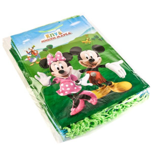 ПАКЕТ ПОДАРОЧНЫЙ 'ВЕСЕЛЫЙ ПРАЗДНИК' МИККИ МАУС 33Х46Х20СМ, БУМ., ГЛЯНЦЕВЫЙ В ПАК. УП-24ШТ в кор.3уп