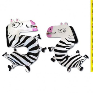 Шарик воздушный фольгированный Ф Цифра 5. Зебра,/, 47см, ПЭ, цена за 1шт DP-5 /1 /0 /3000 /50 (10702