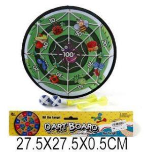 Дартс детский 36 см, дротики на липучке 2шт., шарики 2шт.