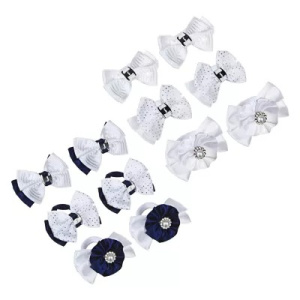 BERIOTTI Набор резинок для волос 2шт, полиэстер, пластик, 6см, 3 дизайна (10702070/130821/0251565/9,