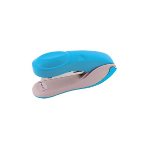 Степлер, №24/6, 20 л, пластик, синий неон, INDEX, COLOURPLAY