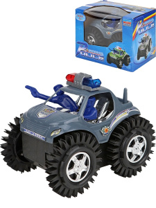 Машинка /Машинка-перевёртыш. Полиция/ (12 см, свет, звук, переворот 360) (Арт. 1640170)