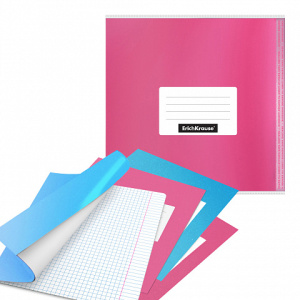 Набор пласт. обл. ErichKrause® Glossy Bubble Gum, арома, для тетр. и дневн.,кл.край,клап. в край,сти