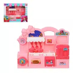 ИГРОЛЕНД Мебель для кукол, кухня с акс., PP, ABS, 21х4,5х16,5 см (10702070/240825/5293374, Китай)