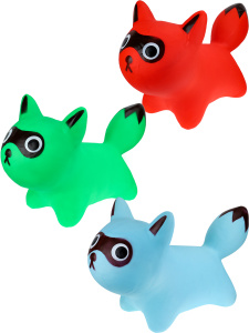 Игрушка-прыгун /Лисичка в маске/ (3 цвета микс, 1300г, в пакете) ( Арт. И-2042)