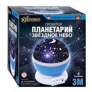 Опыты астрономия проектор /звездное небо/, кор IQ Эксперимент в кор.2*24шт