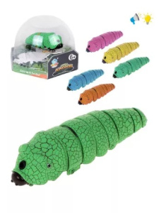 Игрушка, изображающая насекомое: Гусеница, свет, эл. пит. AG13х3 вх. в компл., коробка