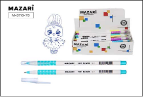 Ручка шариковая VIRT BLOOM, СИНЯЯ, чернила на масляной основе, пулевидный пиш.узел 0.7мм, корпус пла