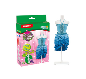 Масса для лепки /Мода и стиль/, набор для создания наряда для куклы (в наборе манекен на подставке, 