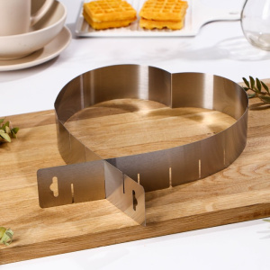 Форма кондитерская с регулируемым объемом /Сердце/ 15-28 см, высота 5,5см 1290514 (10702070/110722/3