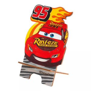 Фнпд-004  Роспись по дереву Disney.Подставка для телефона /Молния Маккуин/