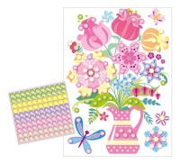 Набор для творчества. Аппликация бусинами Жемчужинка /Букет Перламутровая сказка/ (европодвес)